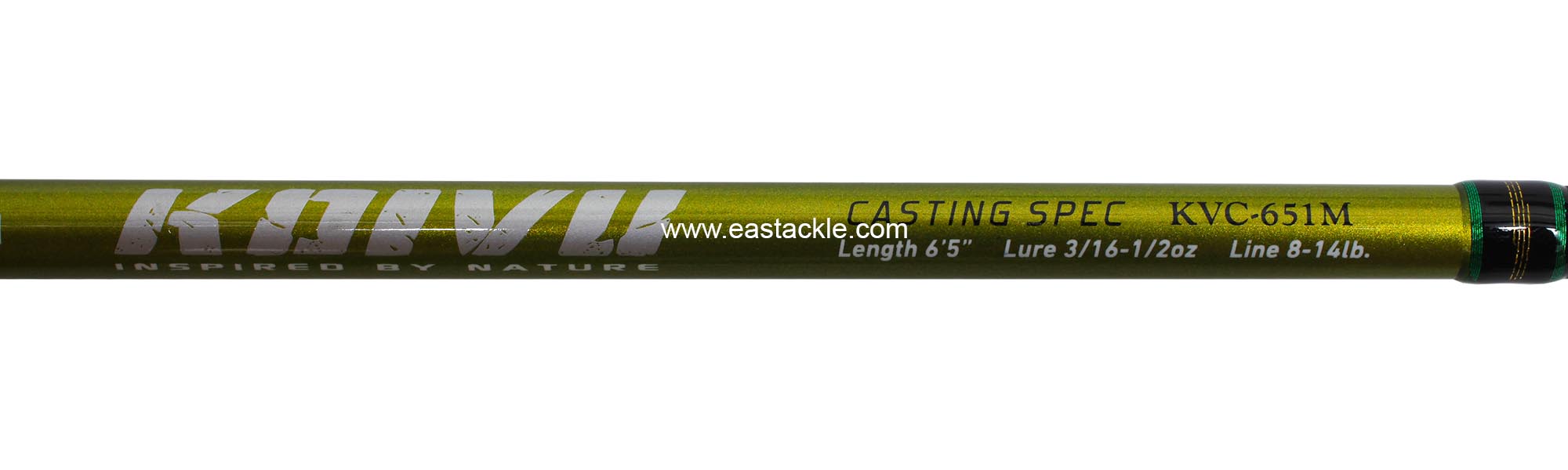 Rapala - Koivu - KVC651M - Bait Casting Rod - Blank Specifications (Top View) | Eastackle